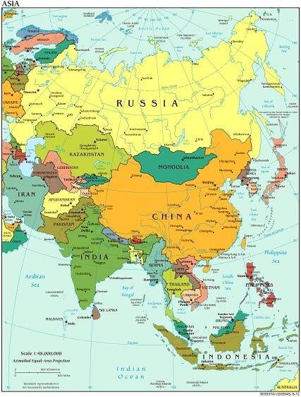 Fototapeta Svět Země Asie Země Kontinent mapa