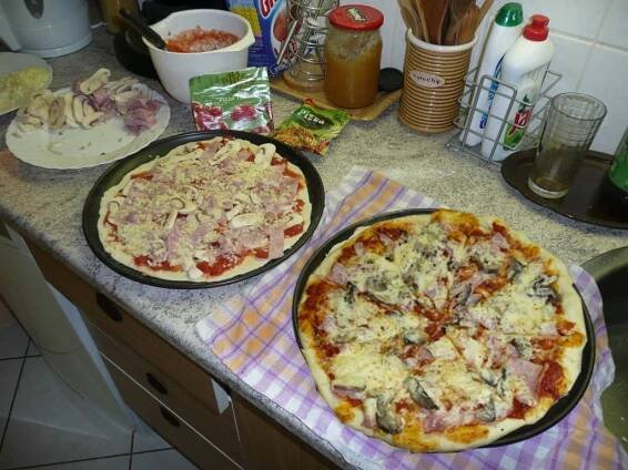 Langoše - Pizza po domácku