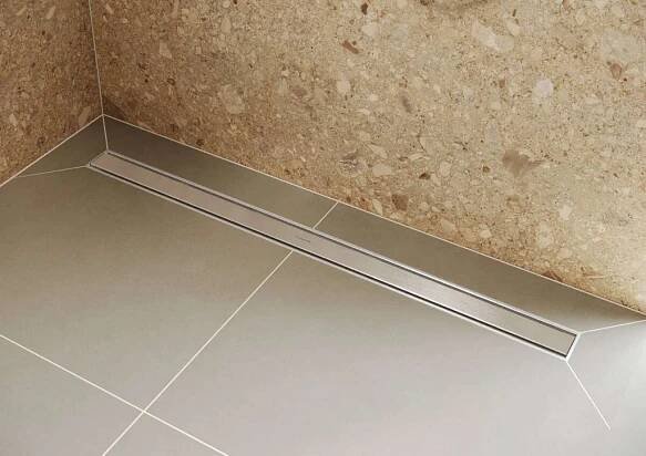 HANSGROHE - RainDrain Original Lineární sprchový žlab 70 cm, s roštem, kartáčovaná nerezová ocel (56197800)