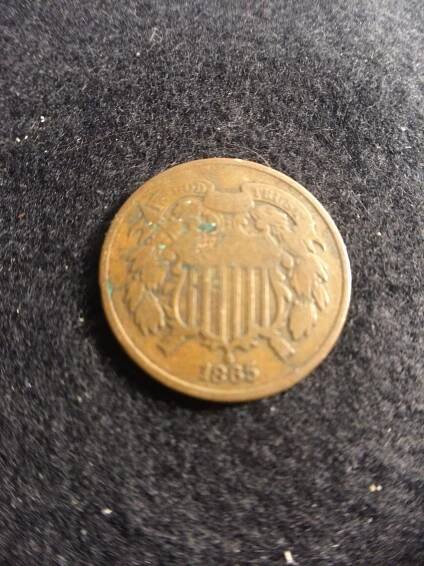 1865 Two Cent Peice  $ .02