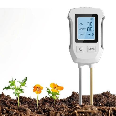 Půdní měřič 3 v 1, měřič půdy s hodnotou PH, digitální tester půdy - undefined