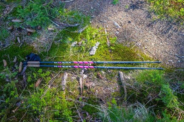 Nordic walking hole HAAKON Black-Pink Carbon Composite