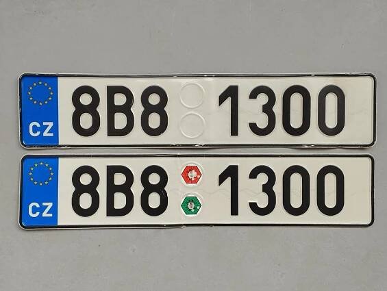 Staré SPZ/RZ (pár) 8B8 Jihomoravský kraj