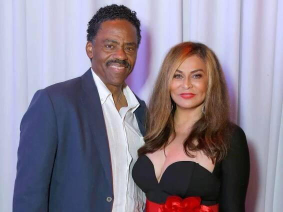 Richard Lawson (L) and Tina Knowles Lawson at HollyRod Foundation's DesignCare Gala 