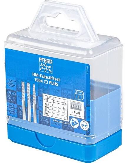 PFERD TOOLS 21901504 frézovací kolík sada tvrdokov Ø hřídele 3 mm : Půhy.cz