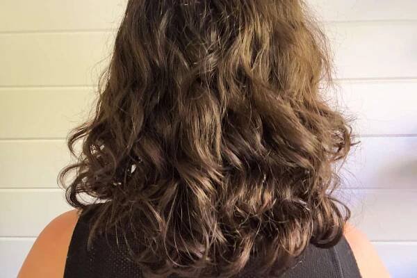 Curls after styling with the DevaCurl SuperCream Coconut Curl Styler