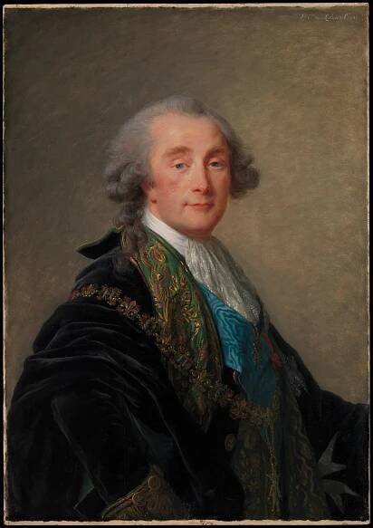 Alexandre Charles Emmanuel de Crussol-Florensac (1743–1815), Elisabeth Louise Vigée Le Brun  French, Oil on wood