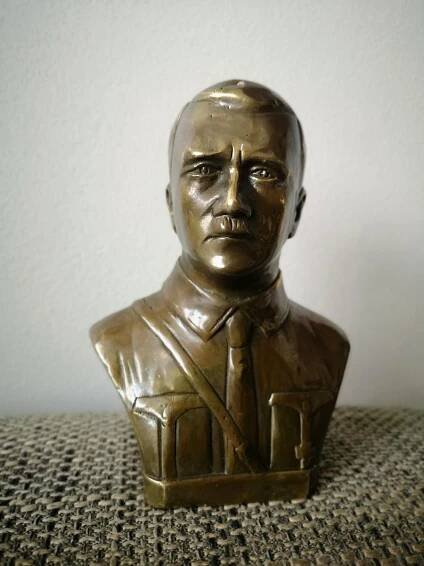 BRONZOVÁ Busta Adolf Hitler WW2.