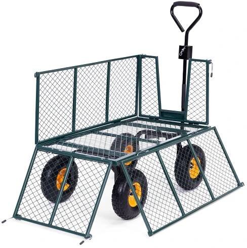 Zahradní vozík MultiGarden s připojením na traktor zelený - Houseland.cz