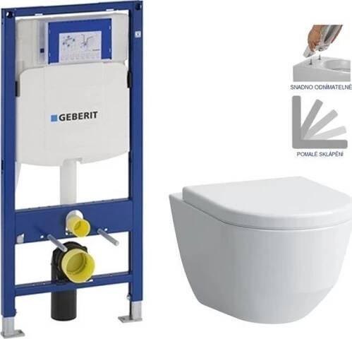 Geberit Duofix 111.300.00.5 LP3 bez tlačítka + WC Laufen Pro + sedátko od 14 290 Kč
