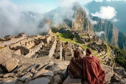 The view of the ruins of Machu Picchu, Peru — Shutterstock