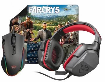 Herní set Trust GXT Gaming 3v1 (headset, myš, podložka) + Hra Far Cry… | KASA.cz