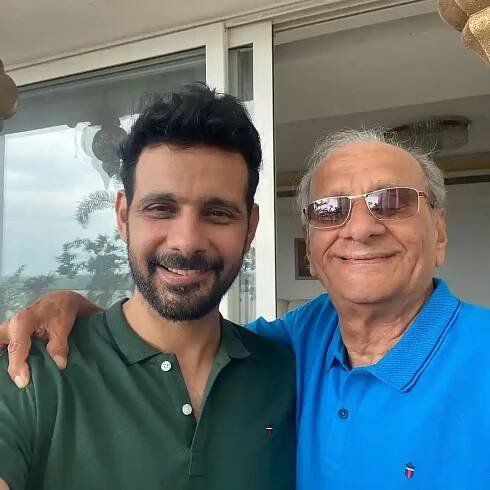 Viraf Patel with his Father