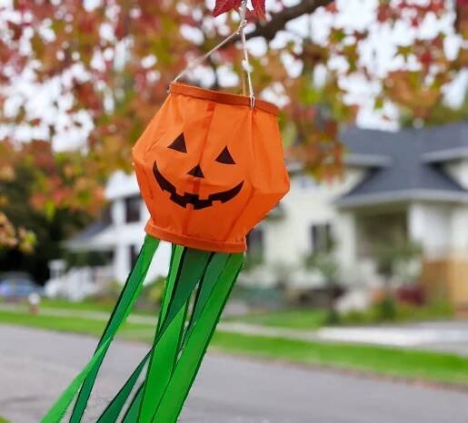Pumpkin Jack-O'-Lantern Windsock - Halloween Decoration - 48-Inch - Image 5