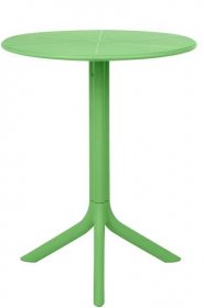 kavárenský stolek zelený plastový
