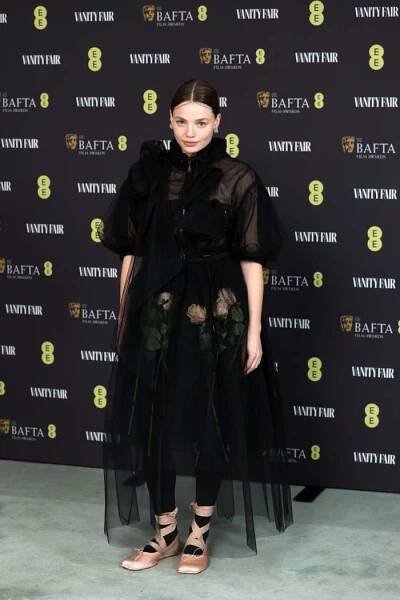 Kristine Froseth wearing Simone Rocha at the Vanity Fair EE BAFTA Rising Star Party in 2024