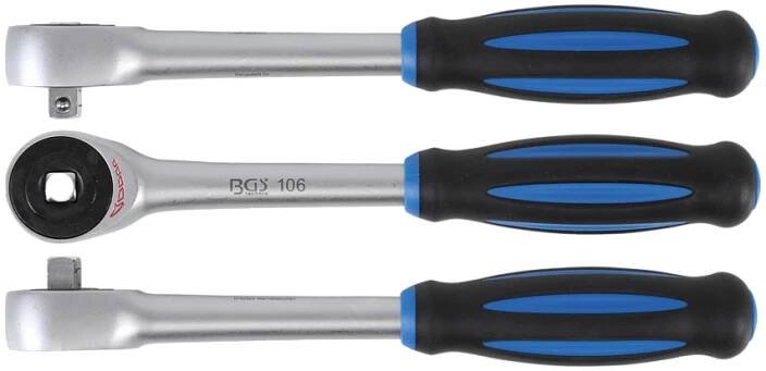 Ráčna 3/8" s otočnou rukojetí a posuvným čtyřhranem - BGS 106