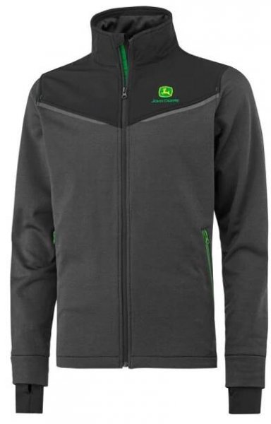 PÁNSKÁ MIKINA JOHN DEERE OPTIMUM FLEESOVÁ, ČERNO-ŠEDÁ