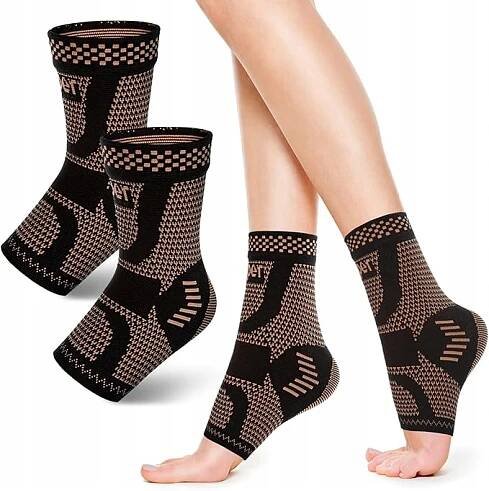 BANDÁŽ NA KOTNÍK PONOŽKY PRO PODRÁŽKOVÉ KLOUBY UNISEX VELIKOST M