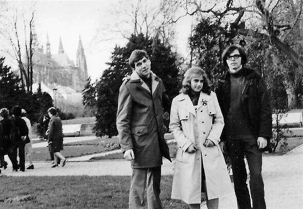 Marián (vlevo) a Martina Hoškovi, 1972 
