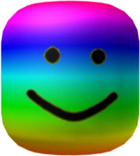 Rainbow_ Smiley_ Face_ Block_ Roblox PNG