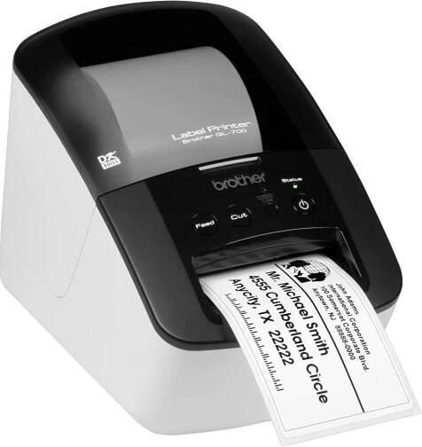 Tiskárna štítků Brother QL-700 (QL700RF1) černá/bílá