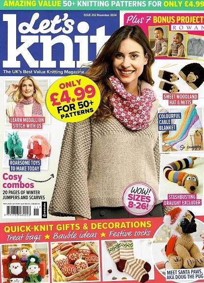 Let's Knit - November 2024 (Issue 202) - Lets Knit - Titles