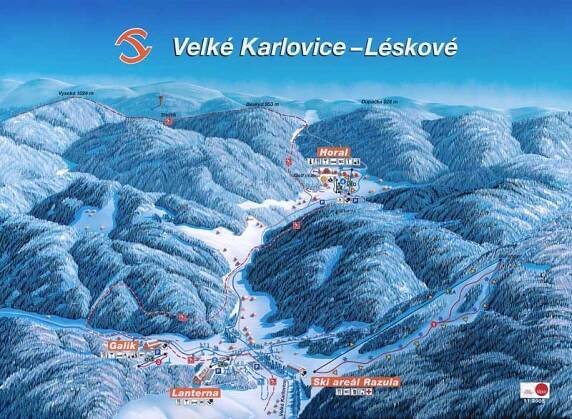 Středisko – Razula –Beskydy –SkiArena