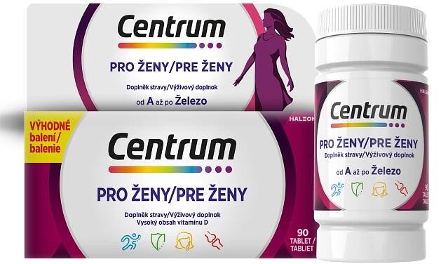 Centrum multivitamín pro ženy 90 tablet od 659 Kč - NajduZboží.cz