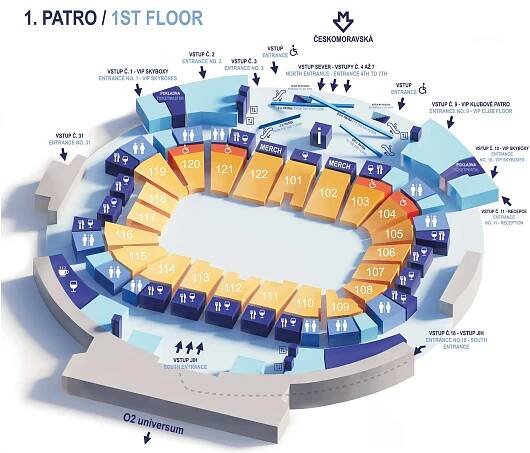 O2 arena 1NP_mapa