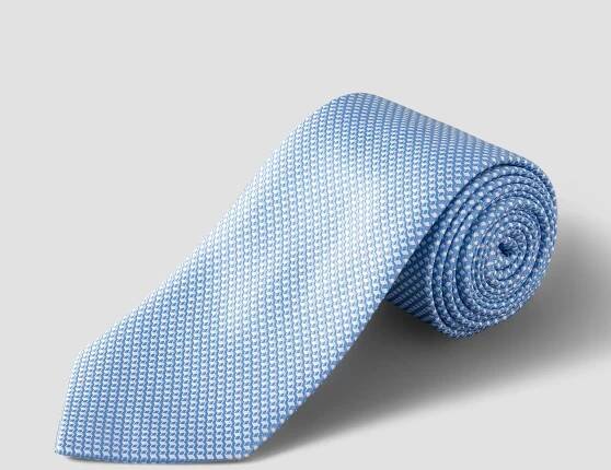 Eton - Blue Geometric Woven Tie
