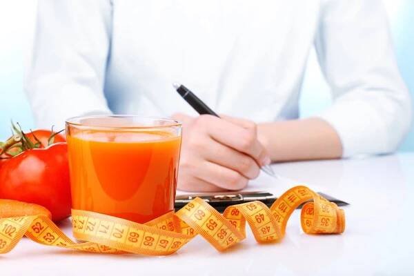 Doktor psaní dietní plán — Stock obrázek