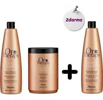 Šampon AKCE Fanola šampon Oro Therapy 1000 ml a maska Oro Therapy 1000 ml + šampon Oro Therapy 1000 ml ZDARMA