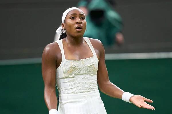 Gauff become frustrated with herself as the match unfolded
