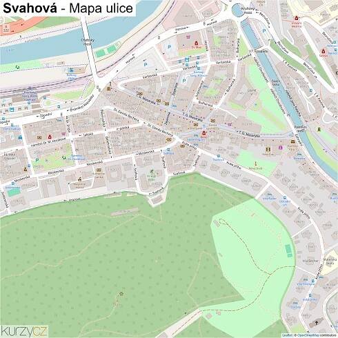 Svahová - mapy | Kurzy.cz
