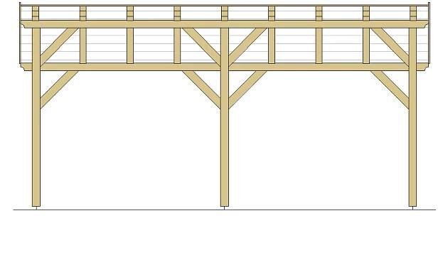 Pergola 4 x 5,7 x 3,1 m - Veritas-Wood