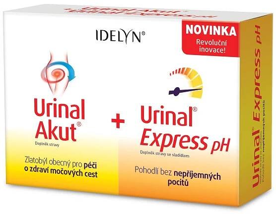 Idelyn Urinal Akut + Urinal Express pH 10 tablet + 6 sáčků