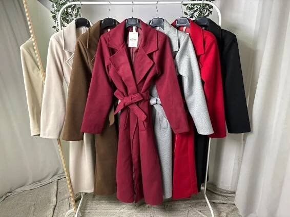 Kabát zimní dlouhý rukáv dámský (S/M/L ONE SIZE) ITALSKÁ MÓDA IMPLP2468350165