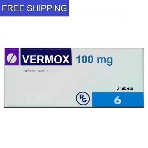 VERMOX (MEBENDAZOLE) 100mg 12 tablets