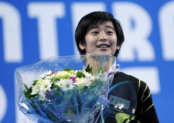 Wang Lin at the France Badminton Internationals.
