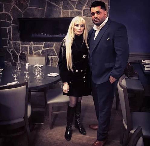 Victoria Gotti and her son Frank.