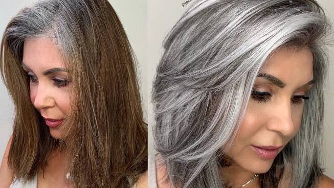 Colorist Jack Martin Breaks Down a Gray Hair Color Transformation