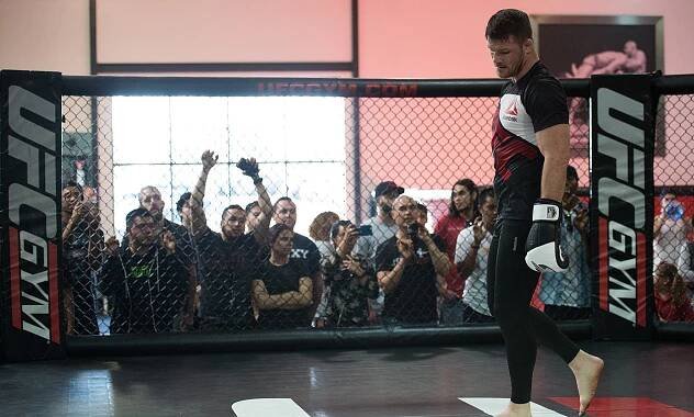 MICHAEL BISPING: Anderson Silva was very condescending at the open workout, but he’ll soon find out I’m not messing around next week