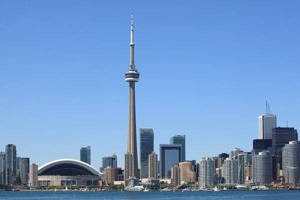 Toronto skyline stock image. Image of ontario, spectacular - 25362253