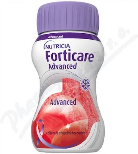 FORTICARE ADVANCED S PŘÍCHUTÍ CHLADIVÉHO OVOCE POR SOL 4X125ML