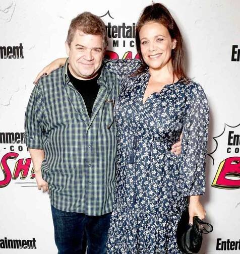 Patton Oswalt and Meredith Salenger at Entertainment Weekly's annual Comic-Con party in celebration of Comic-Con 2017 at Float at Hard Rock Hotel San Diego on July 22, 2017 in San Diego, California.