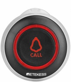 Retekess TD136 Service Calling Display Receiver with TD019 Black Wireless Call Button for Restaurants, Bars, Cafes