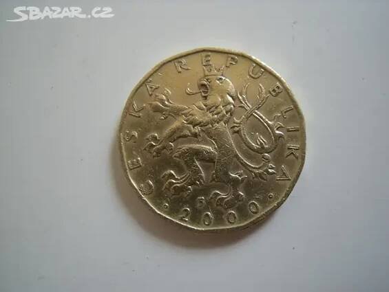 Mince 20 Kč - rok 2000, hledaný ročník