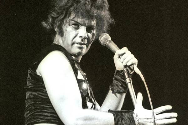 Gary Glitter performing in Oxford in 1974