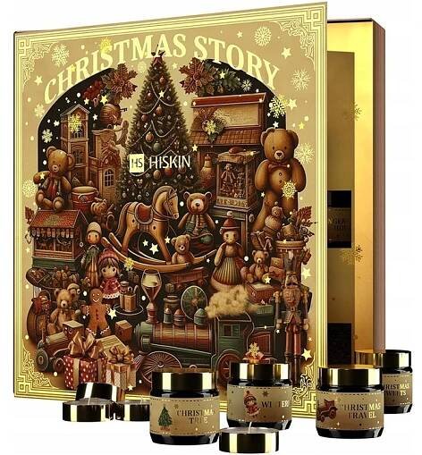 HISKIN Vánoční příběh Adventní kalendář 12 Sójové svíčky 30 ml 12 TeaLigt